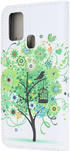 Samsung Galaxy M21 Book Case Hoesje Wallet Print Boom afbeelding 2