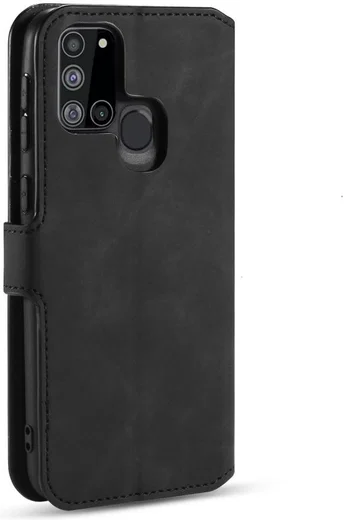 DG Ming Retro Portemonnee Samsung Galaxy A21s Hoesje Zwart afbeelding 4