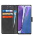 Samsung Galaxy Note 20 Hoesje Portemonnee Book Case Met Pasjes Zwart afbeelding 1
