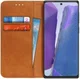 Samsung Galaxy Note 20 Splitleren Portemonnee Hoesje Bruin afbeelding 1