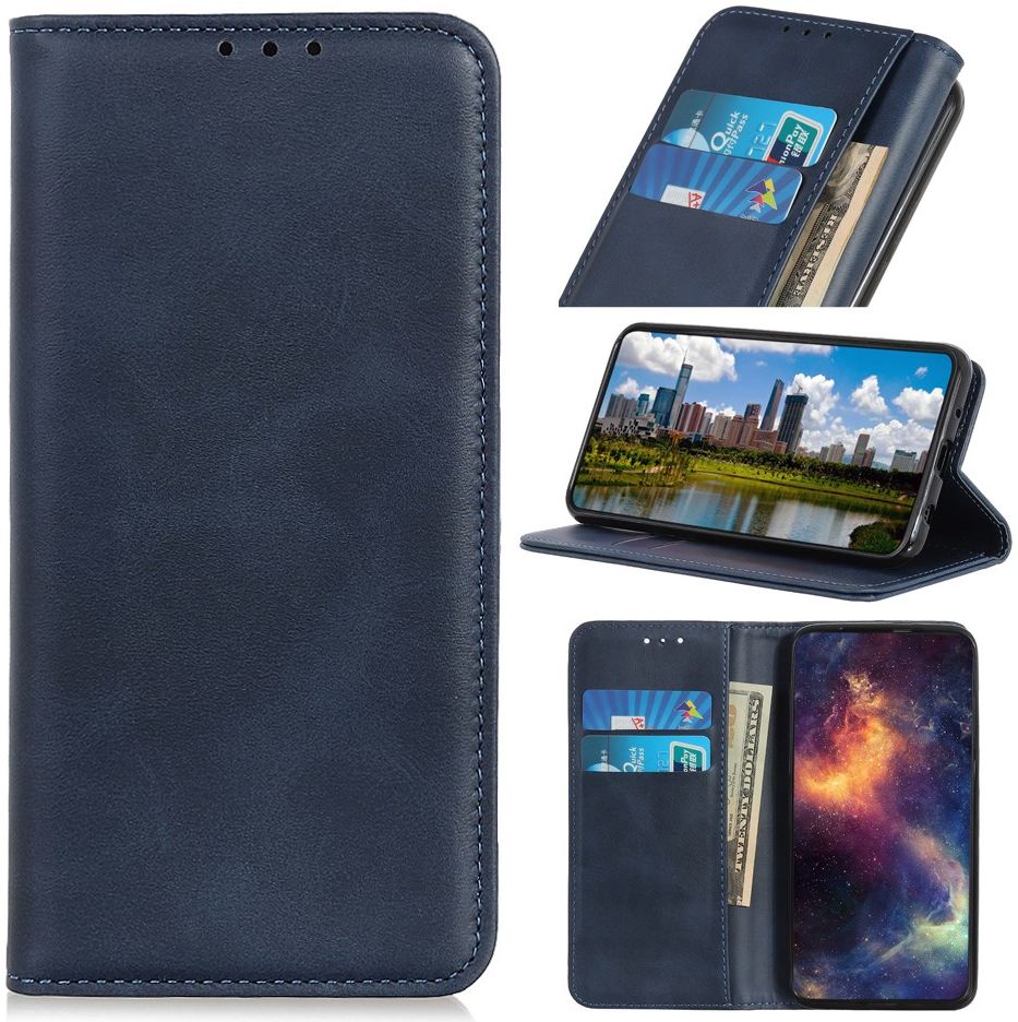 Samsung Galaxy Note 20 Splitleren Portemonnee Hoesje Blauw afbeelding 3