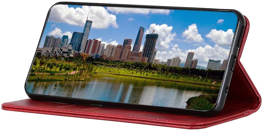Samsung Galaxy Note 20 Splitleren Portemonnee Hoesje Rood afbeelding 3