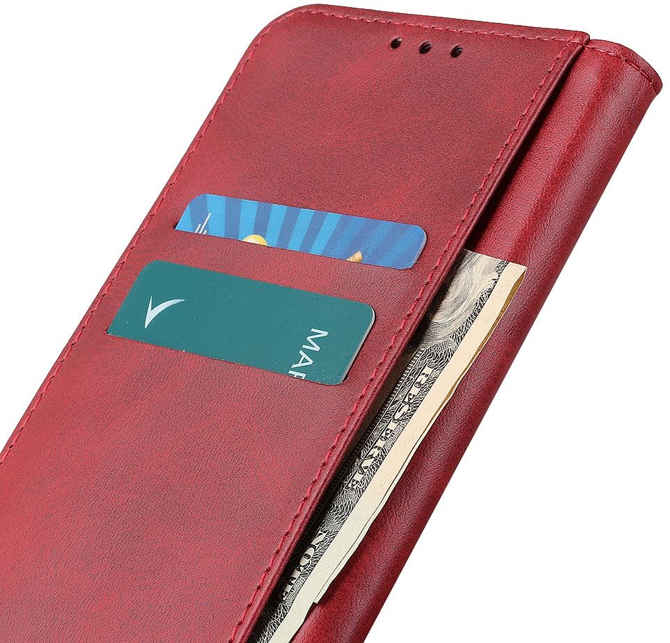 Samsung Galaxy Note 20 Splitleren Portemonnee Hoesje Rood afbeelding 5