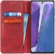 Samsung Galaxy Note 20 Splitleren Portemonnee Hoesje Rood afbeelding 1