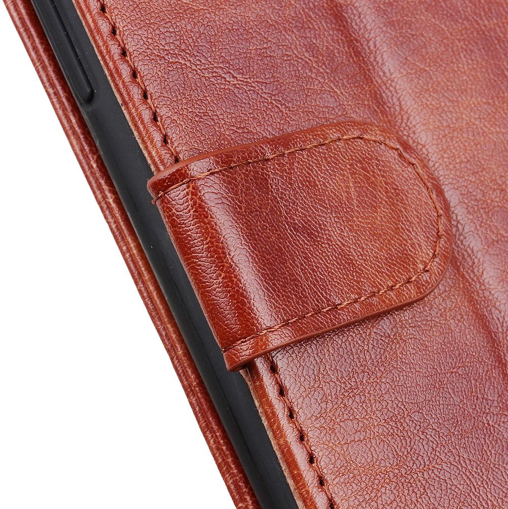 Samsung Galaxy Note 20 Hoesje Portemonnee Book Cover Bruin afbeelding 9