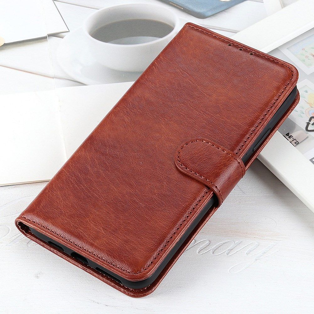 Samsung Galaxy Note 20 Hoesje Portemonnee Book Cover Bruin afbeelding 5