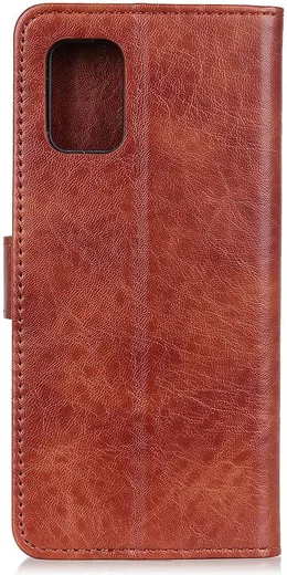 Samsung Galaxy Note 20 Hoesje Portemonnee Book Cover Bruin afbeelding 3