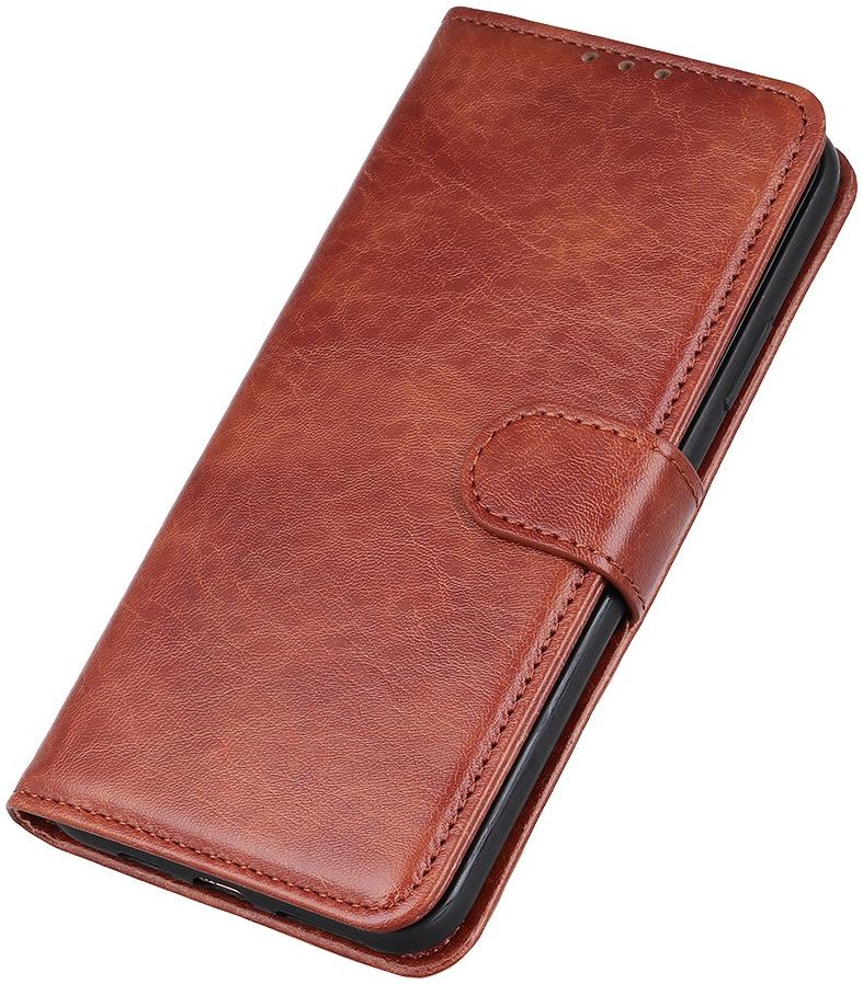 Samsung Galaxy Note 20 Hoesje Portemonnee Book Cover Bruin afbeelding 4