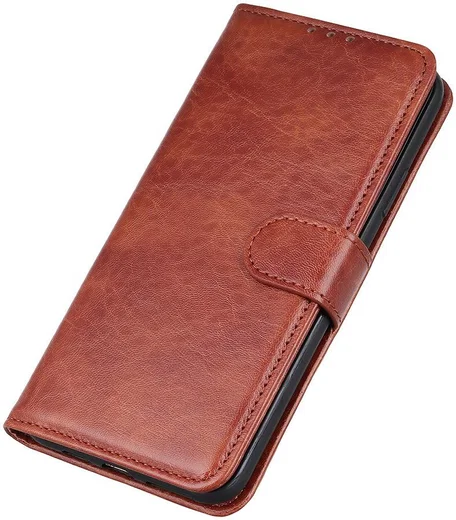 Samsung Galaxy Note 20 Hoesje Portemonnee Book Cover Bruin afbeelding 4