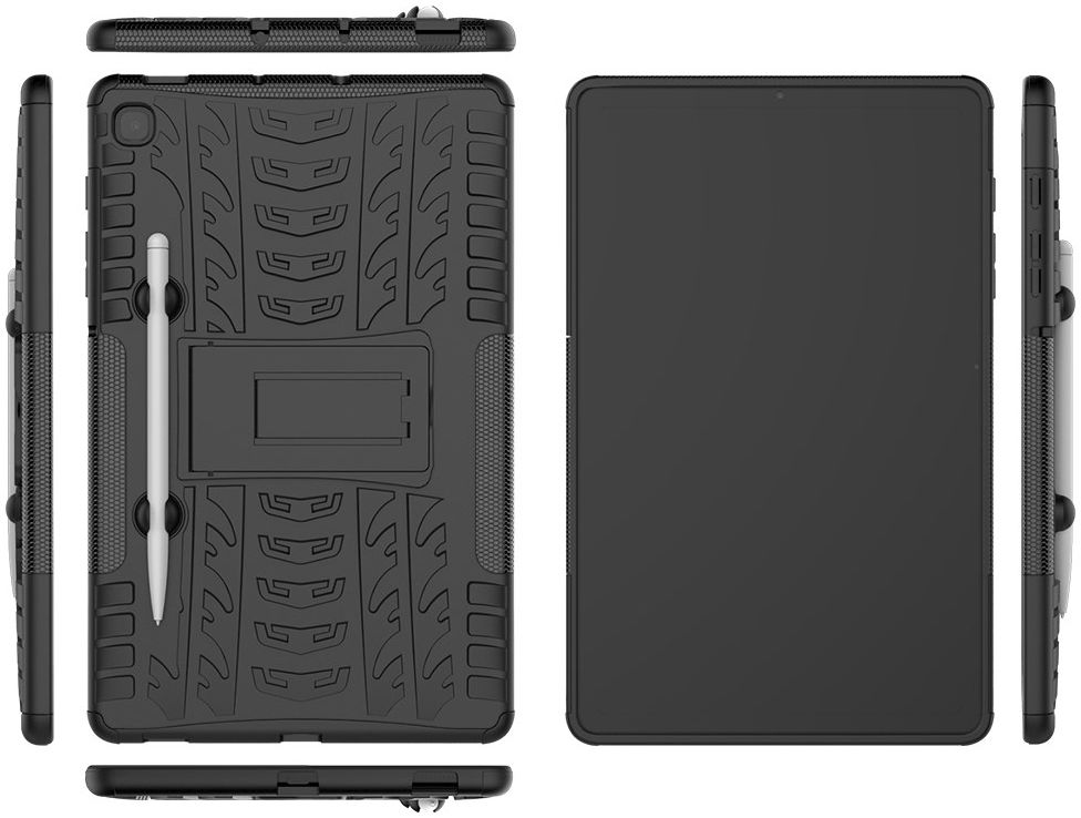Samsung Galaxy S6 Lite Hybride Kickstand Hoes Zwart afbeelding 3