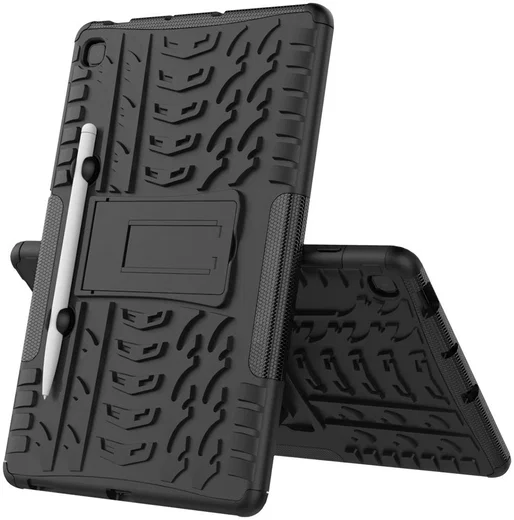 Samsung Galaxy S6 Lite Hybride Kickstand Hoes Zwart afbeelding 9