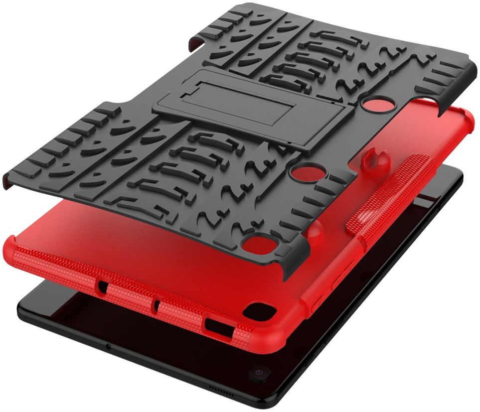 Samsung Galaxy Tab S6 Lite Hybride Kickstand Hoes Rood afbeelding 8