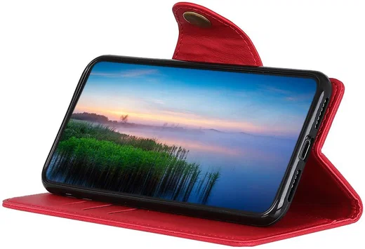 Sony Xperia 10 II Hoesje Portemonnee met Maagneetsluiting Rood afbeelding 9