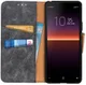 Sony Xperia 10 II Hoesje Vintage Portemonnee Grijs afbeelding 1