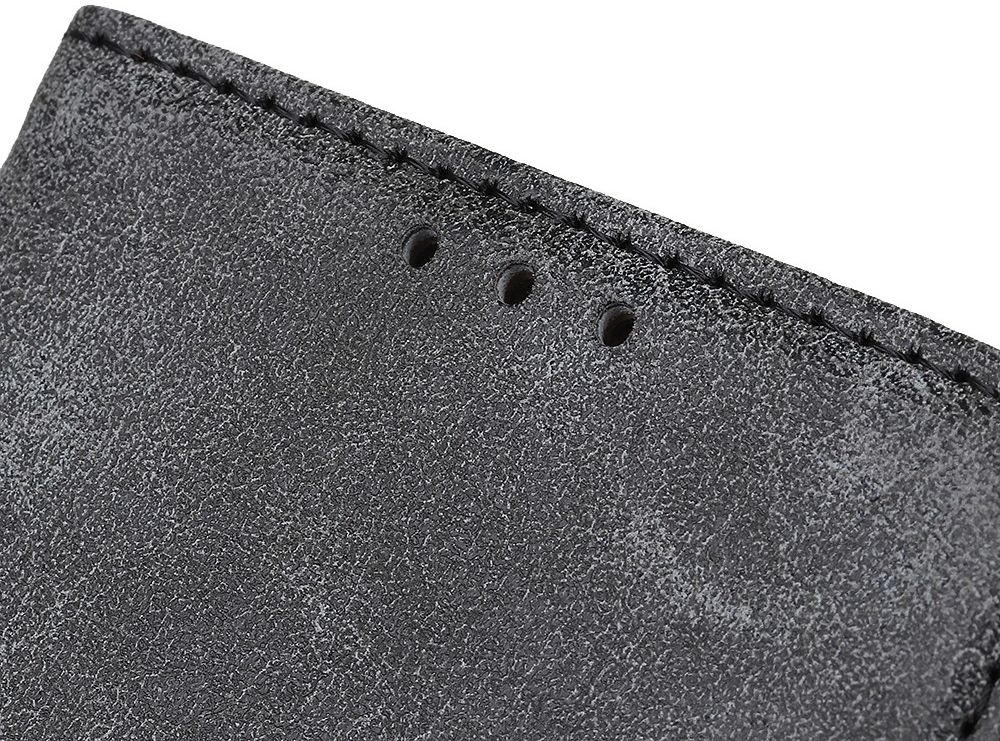 Sony Xperia 10 II Hoesje Vintage Portemonnee Grijs afbeelding 13