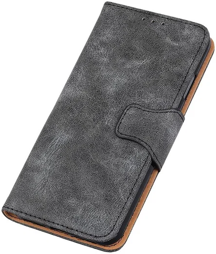 Sony Xperia 10 II Hoesje Vintage Portemonnee Grijs afbeelding 5