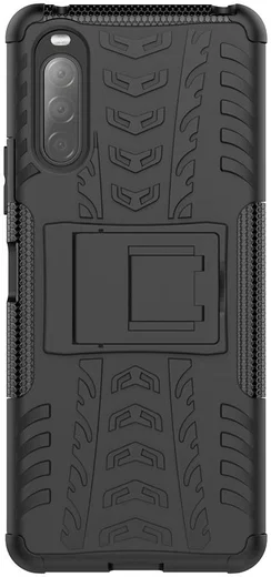 Sony Xperia II Hybride Hoesje met Kickstand Zwart afbeelding 1