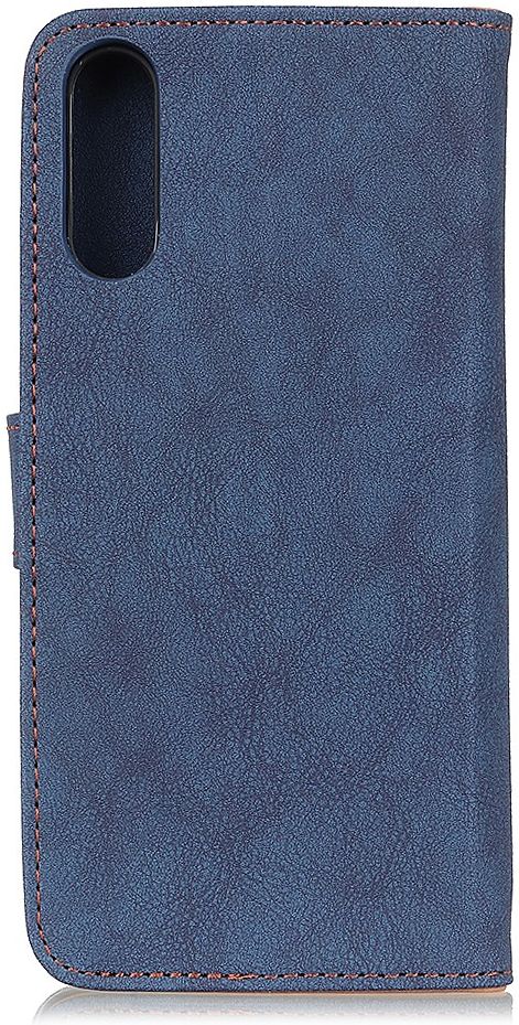 Sony Xperia L4 Book Case Hoesje Portemonnee Retro Splitleer Blauw afbeelding 7
