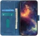 Huawei Y6p Book Case Hoesje Vintage Portemonnee Blauw afbeelding 2