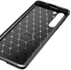 Motorola Edge Hoesje Geborsteld Carbon Flexibele Back Cover Zwart afbeelding 14