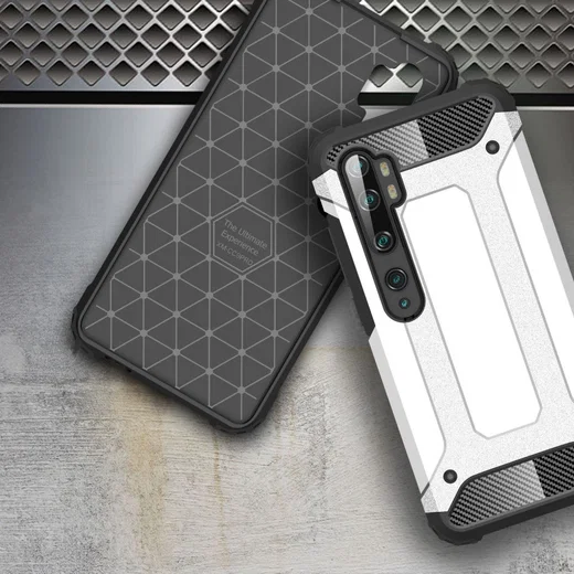 Motorola Edge Hoesje Shock Proof Hybride Back Cover Zwart afbeelding 3