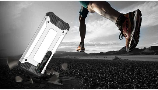 Motorola Edge Hoesje Shock Proof Hybride Back Cover Zwart afbeelding 7