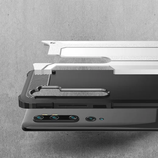 Motorola Edge Hoesje Shock Proof Hybride Back Cover Zwart afbeelding 10