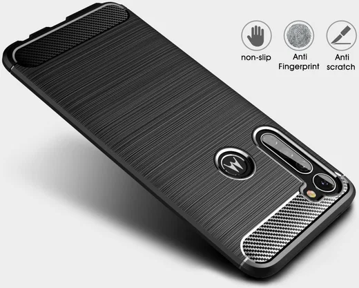 Motorola Moto G Pro Geborsteld TPU Hoesje Blauw afbeelding 7