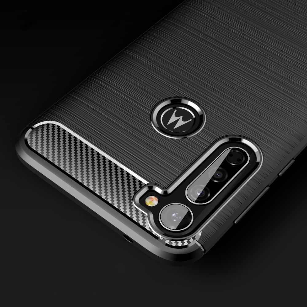 Motorola Moto G Pro Geborsteld TPU Hoesje Blauw afbeelding 8