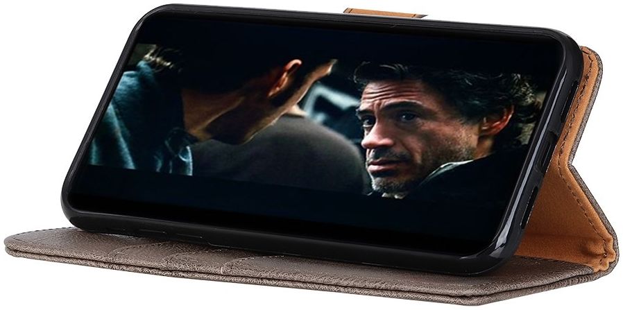 KHAZNEH Motorola Moto G Pro Hoesje Portemonnee Book Case Grijs afbeelding 9