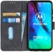 KHAZNEH Motorola Moto G Pro Hoesje Retro Wallet Book Case Zwart afbeelding 1