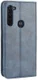 Motorola Moto G Pro Hoesje  Stijlvol Vintage Portemonnee Blauw afbeelding 9