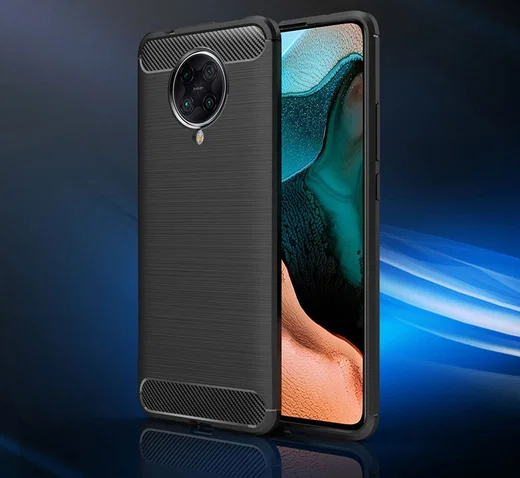 Xiaomi Poco F2 Pro Hoesje Geborsteld TPU Blauw afbeelding 7