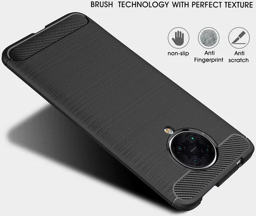 Xiaomi Poco F2 Pro Hoesje Geborsteld TPU Blauw afbeelding 8