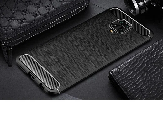 Xiaomi Redmi Note 9S / Note 9 Pro Geborsteld TPU Hoesje Zwart afbeelding 10