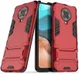 Xiaomi Poco F2 Pro Hybride Stand Hoesje Donker Rood afbeelding 2
