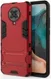 Xiaomi Poco F2 Pro Hybride Stand Hoesje Donker Rood afbeelding 1