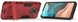 Xiaomi Poco F2 Pro Hybride Stand Hoesje Donker Rood afbeelding 3
