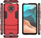Xiaomi Poco F2 Pro Hybride Stand Hoesje Donker Rood afbeelding 5