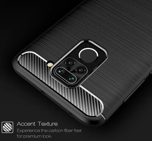 Xiaomi Redmi Note 9 Geborsteld TPU Hoesje Blauw afbeelding 5