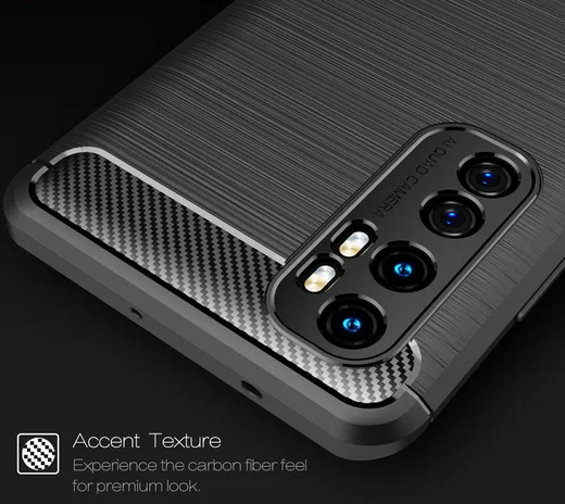 Xiaomi Mi Note 10 Lite Geborsteld TPU Hoesje Zwart afbeelding 9