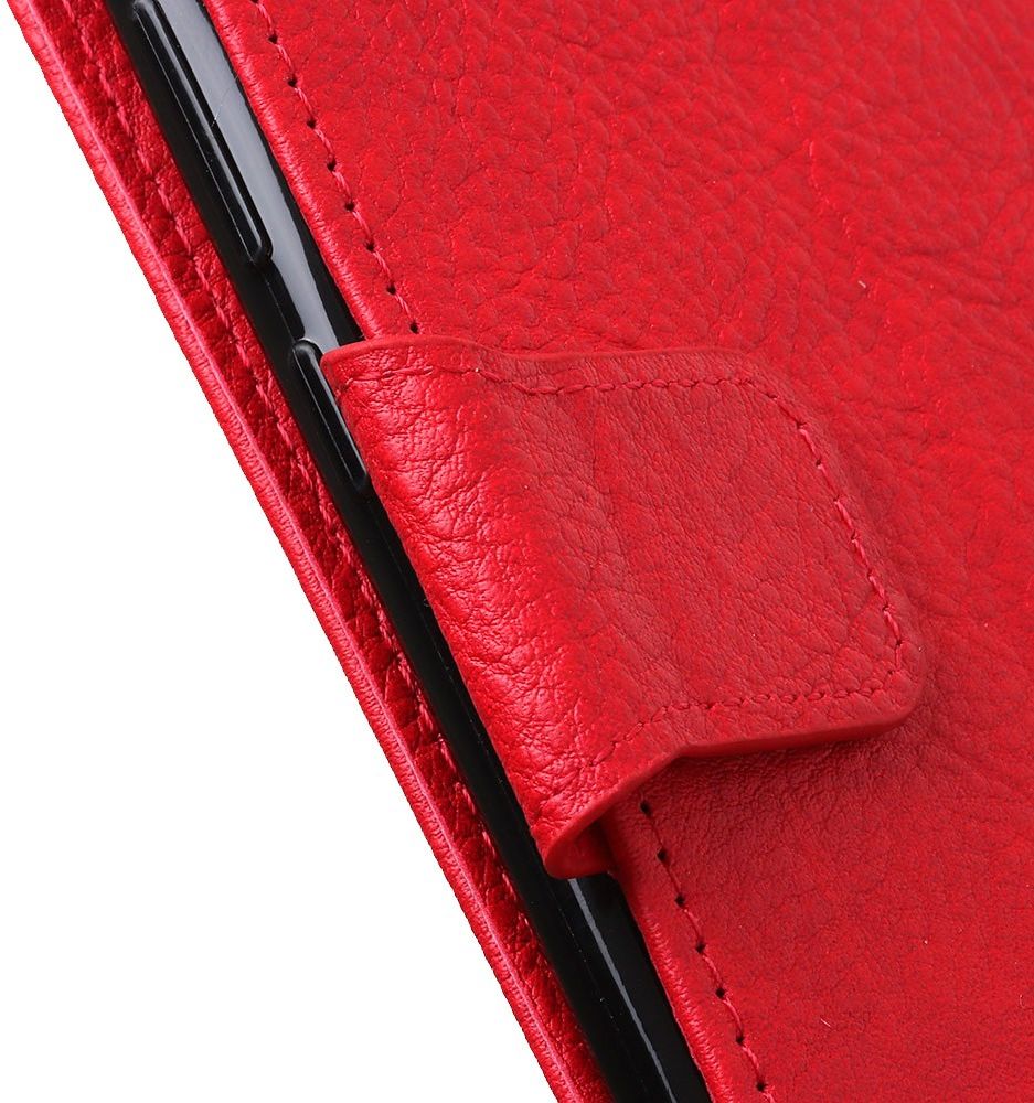 Xiaomi Redmi Note 9 Lychee Portemonnee Hoesje Rood afbeelding 5