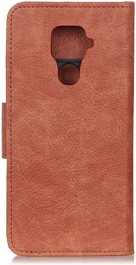 Xiaomi Redmi Note 9 Lychee Portemonnee Hoesje Bruin afbeelding 6
