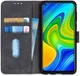 KHAZNEH Xiaomi Redmi Note 9 Hoesje Retro Wallet Book Case Zwart afbeelding 1