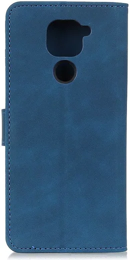 KHAZNEH Xiaomi Redmi Note 9 Hoesje Retro Wallet Book Case Blauw afbeelding 3