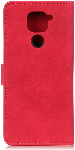 KHAZNEH Xiaomi Redmi Note 9 Hoesje Retro Wallet Book Case Rood afbeelding 3