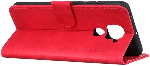 KHAZNEH Xiaomi Redmi Note 9 Hoesje Retro Wallet Book Case Rood afbeelding 6
