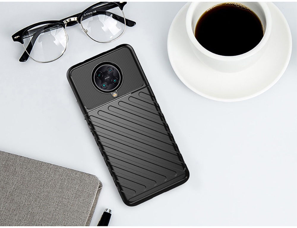 Xiaomi Poco F2 Pro Twill Thunder Texture Back Cover Blauw afbeelding 5