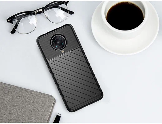 Xiaomi Poco F2 Pro Twill Thunder Texture Back Cover Blauw afbeelding 5