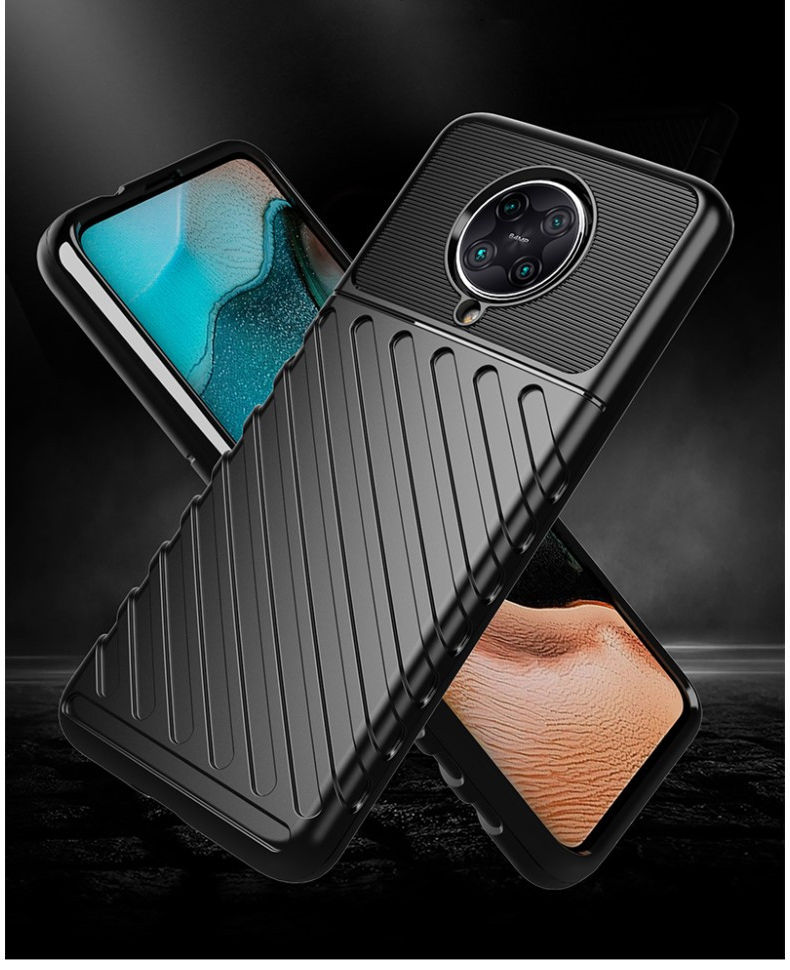 Xiaomi Poco F2 Pro Twill Thunder Texture Back Cover Blauw afbeelding 6